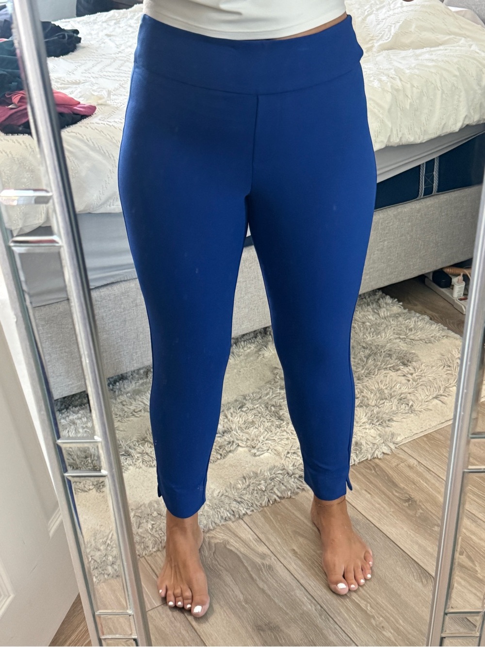 Elle Royal Blue Ponte Ankle Pants
